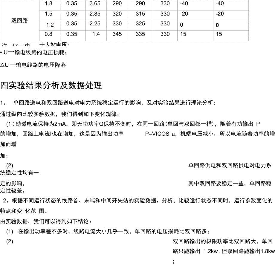 电力系统静态稳定实验_第5页