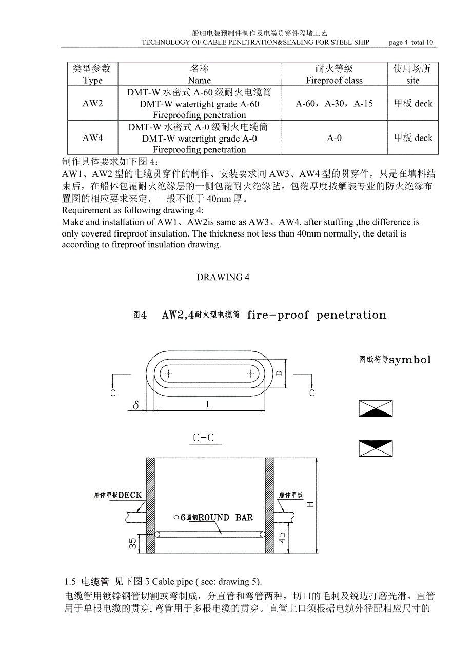 船舶电装预制件制作及电缆贯穿件隔堵工艺.doc_第4页