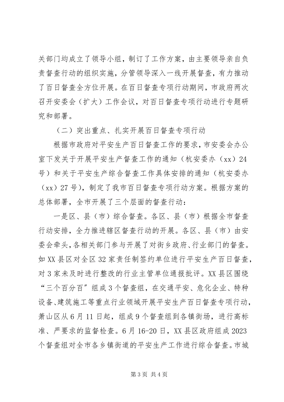 2023年市安全生产百日督查专项行动总结.docx_第3页