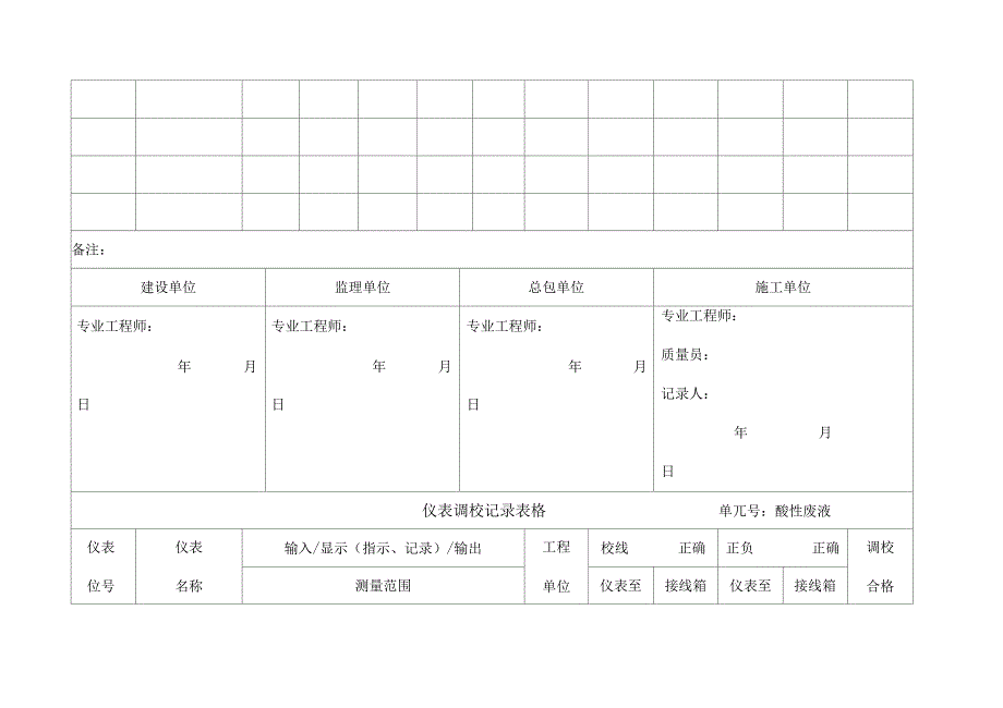 仪表调校记录表格_第2页