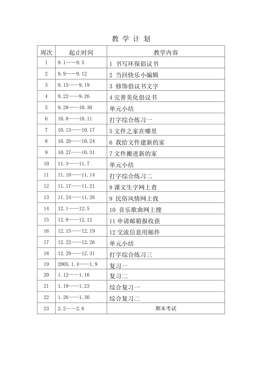 刘金炳——教学计划2015_第4页