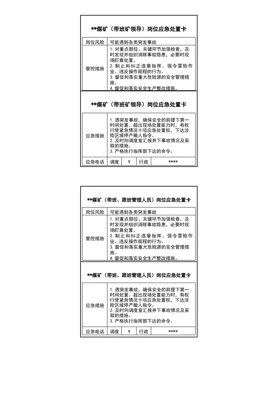 煤矿应急处置卡(2022版)_第3页