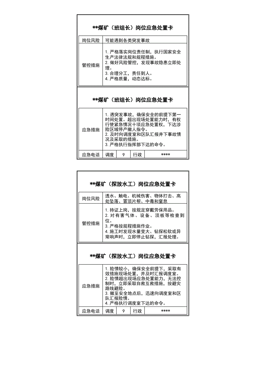 煤矿应急处置卡(2022版)_第4页