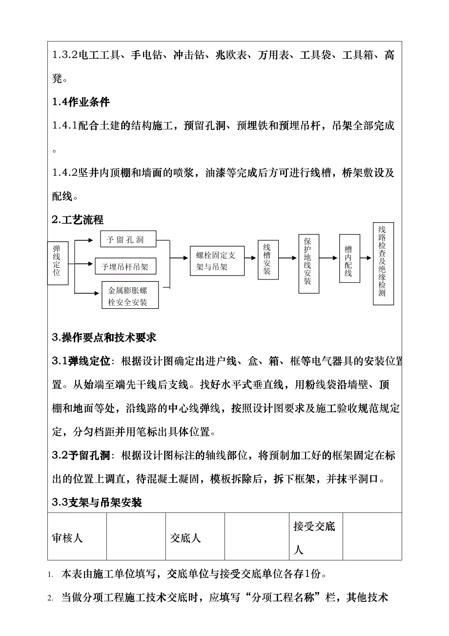 桥架敷设电缆桥架施工技术交底(DOC9页)fmyh_第3页