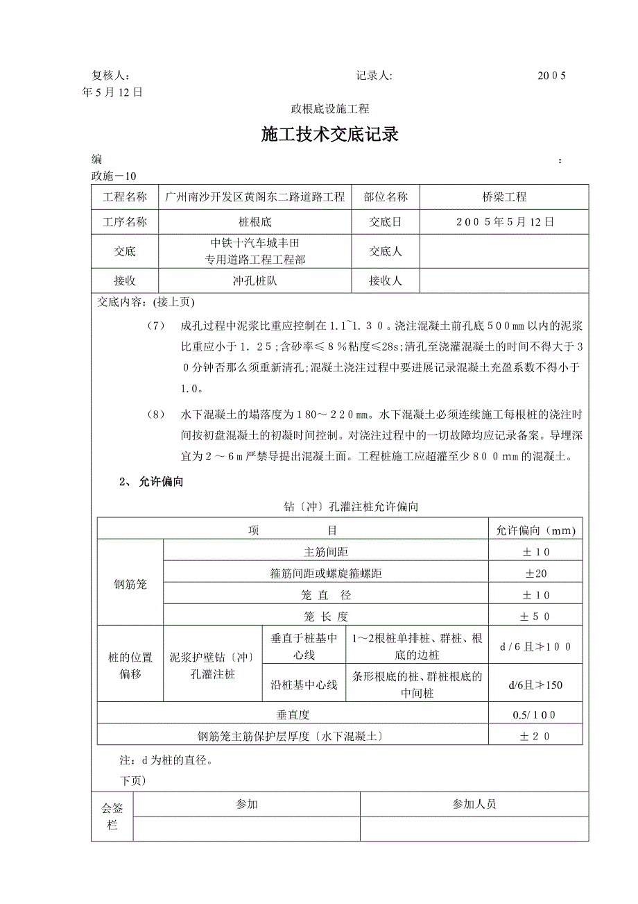 桥梁工程施工技术交底记录_第2页