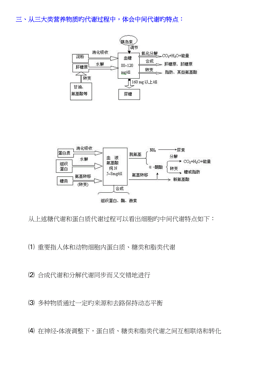 生物的新陈代谢人和动物体内三大类营养物质的代谢内环境的稳定新陈代谢的基本类型_第3页