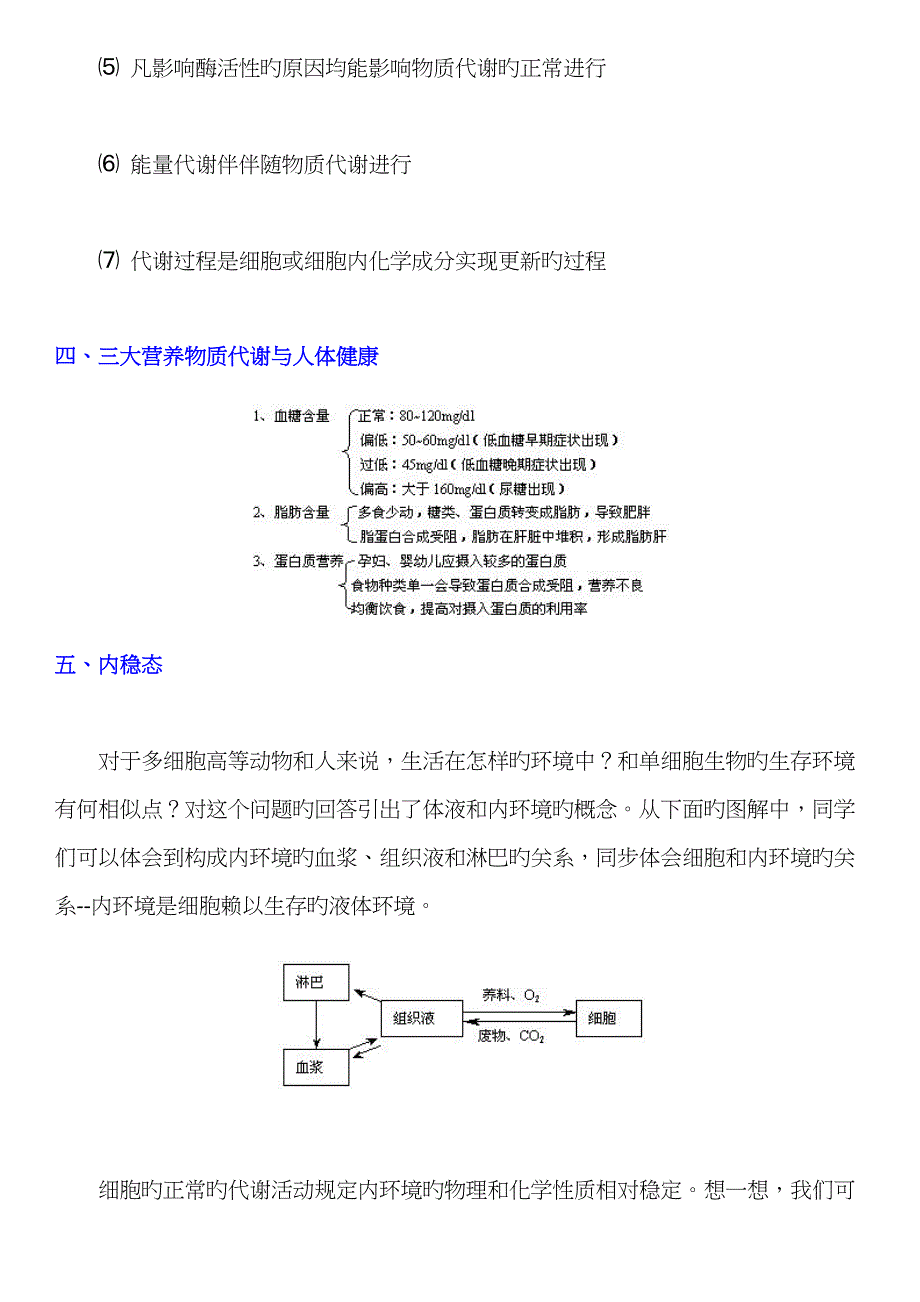 生物的新陈代谢人和动物体内三大类营养物质的代谢内环境的稳定新陈代谢的基本类型_第4页