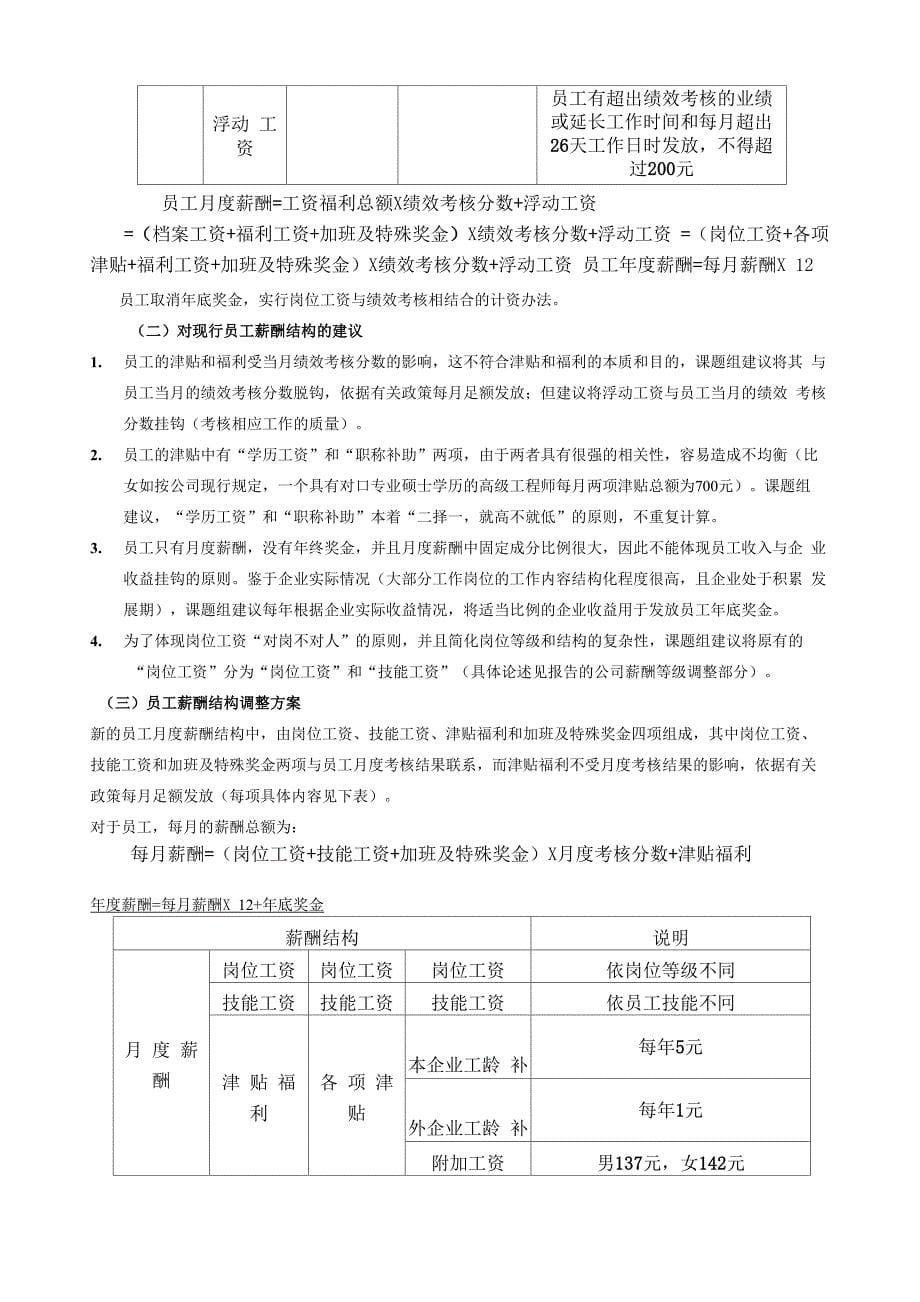 北京大地燃气公司薪酬体系设计报告_第5页