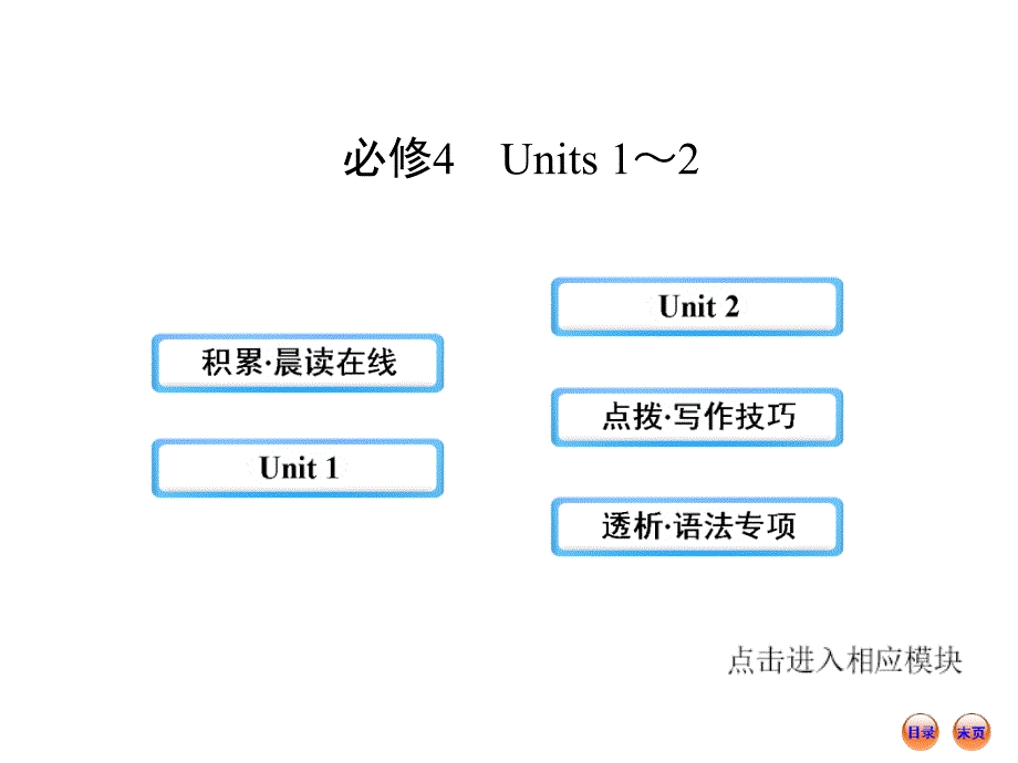 浙江高中英语全程复习方略课件必修4Units12人教版_第1页