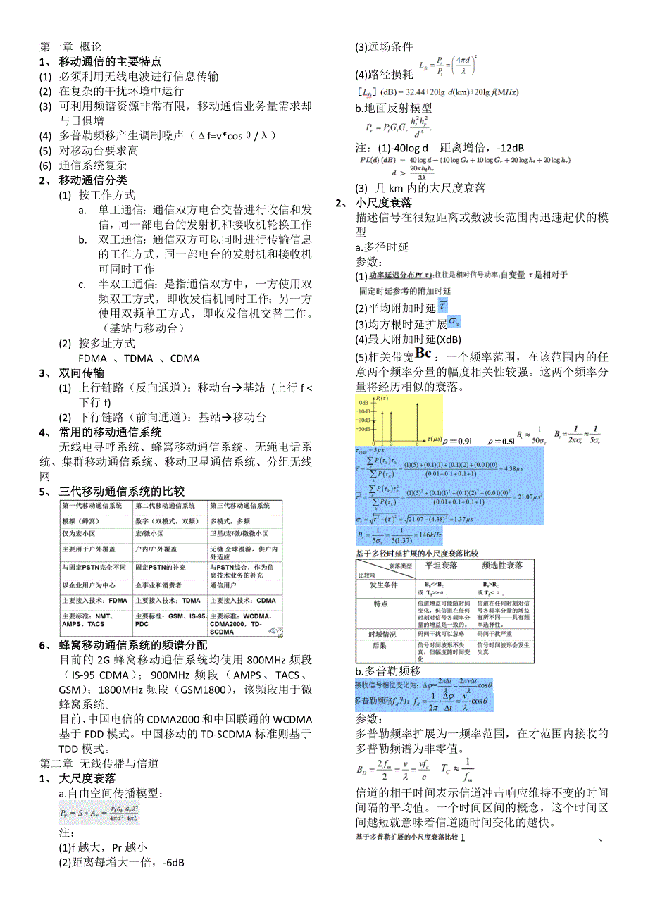 合工大移动通信要点.docx_第1页