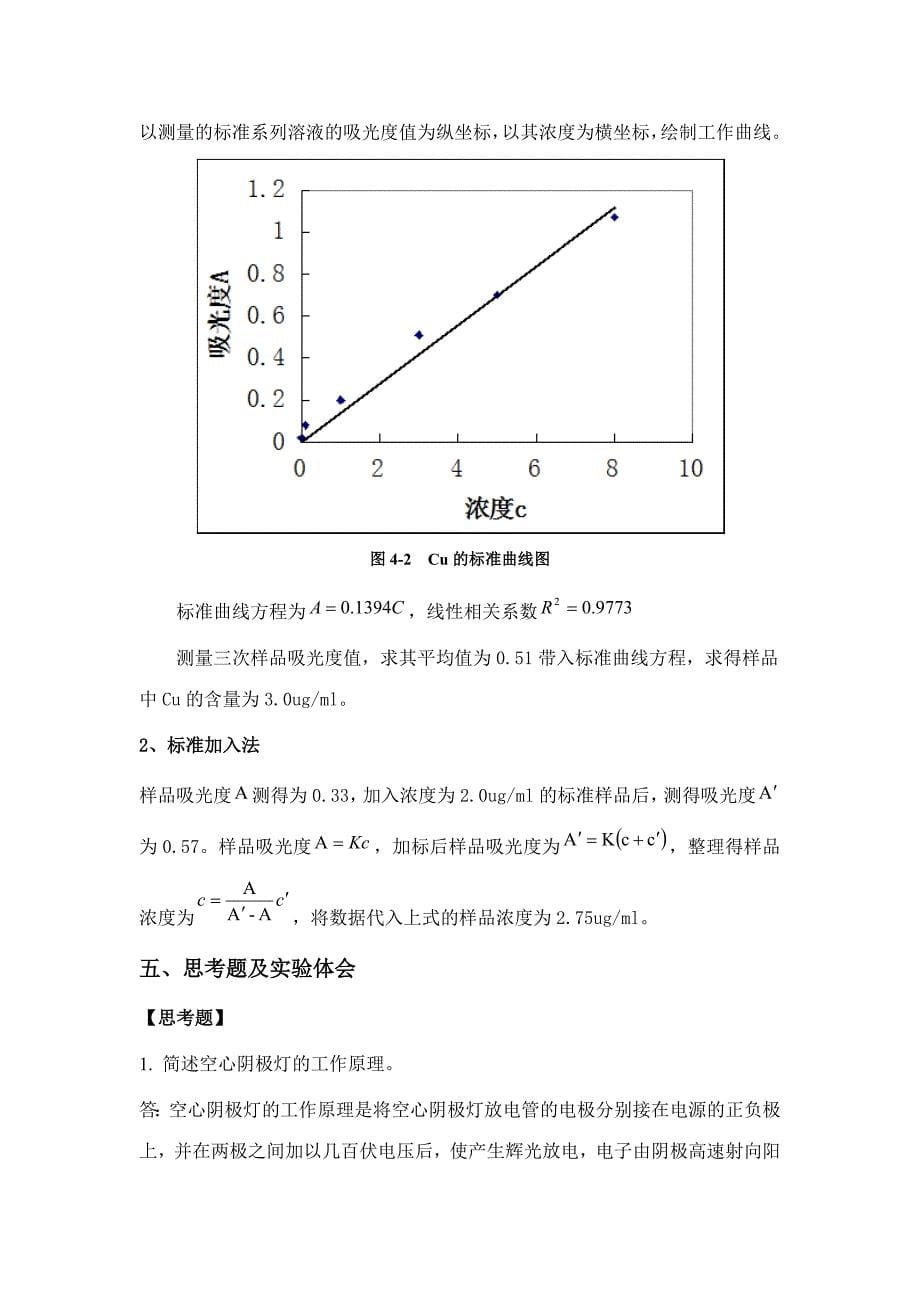 2023年原子吸收光度法实验报告.doc_第5页