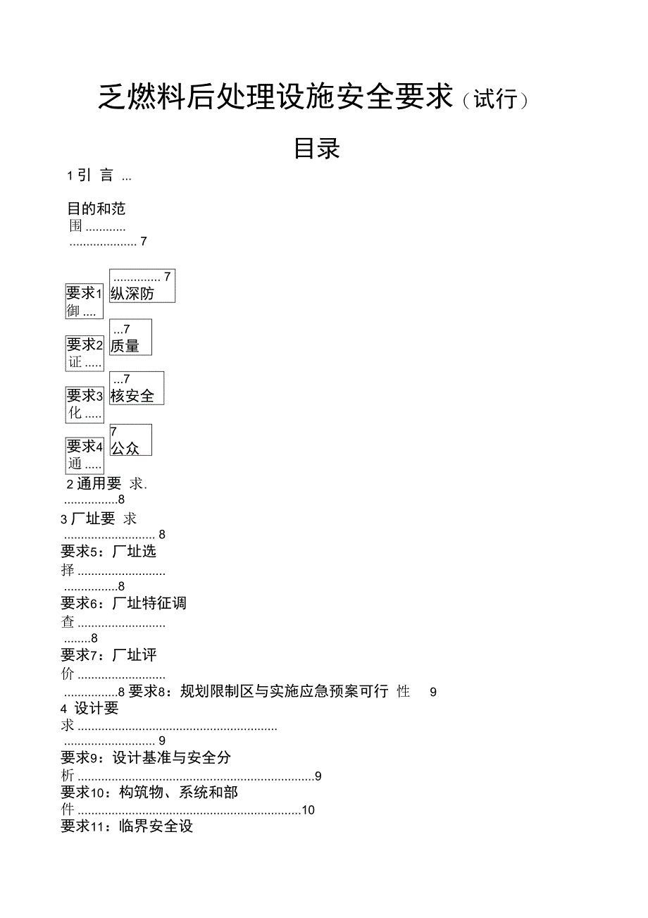 乏燃料后处理设施安全要求_第1页