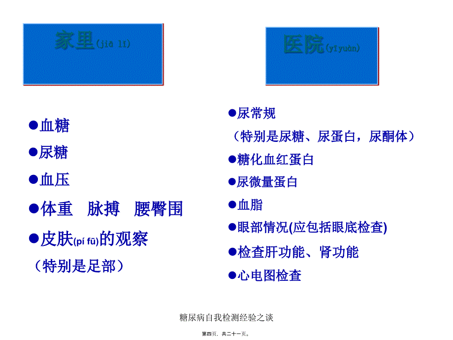 糖尿病自我检测经验之谈课件_第4页