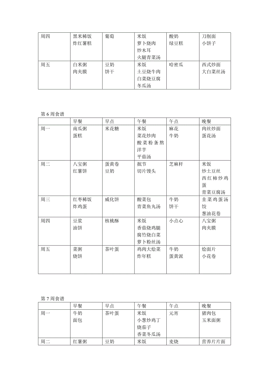 宝乐幼儿园食谱.doc_第4页