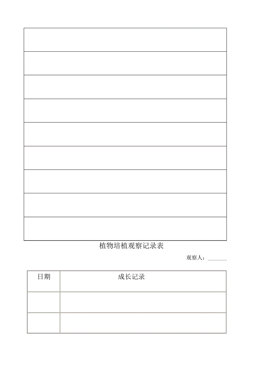 种植观察记录表_第3页