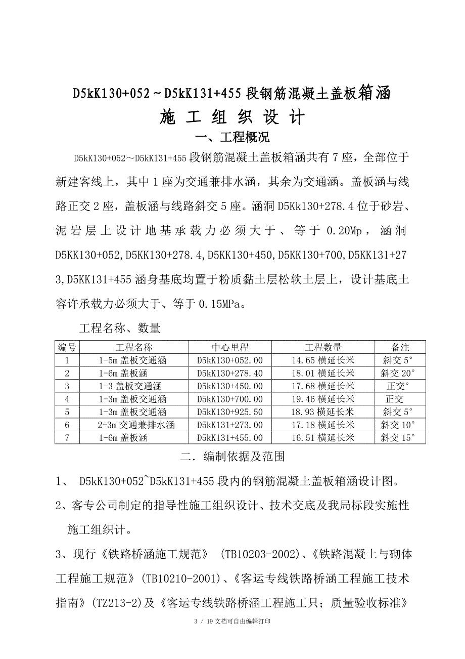 修批2九工区盖板涵施工组织设计_第3页