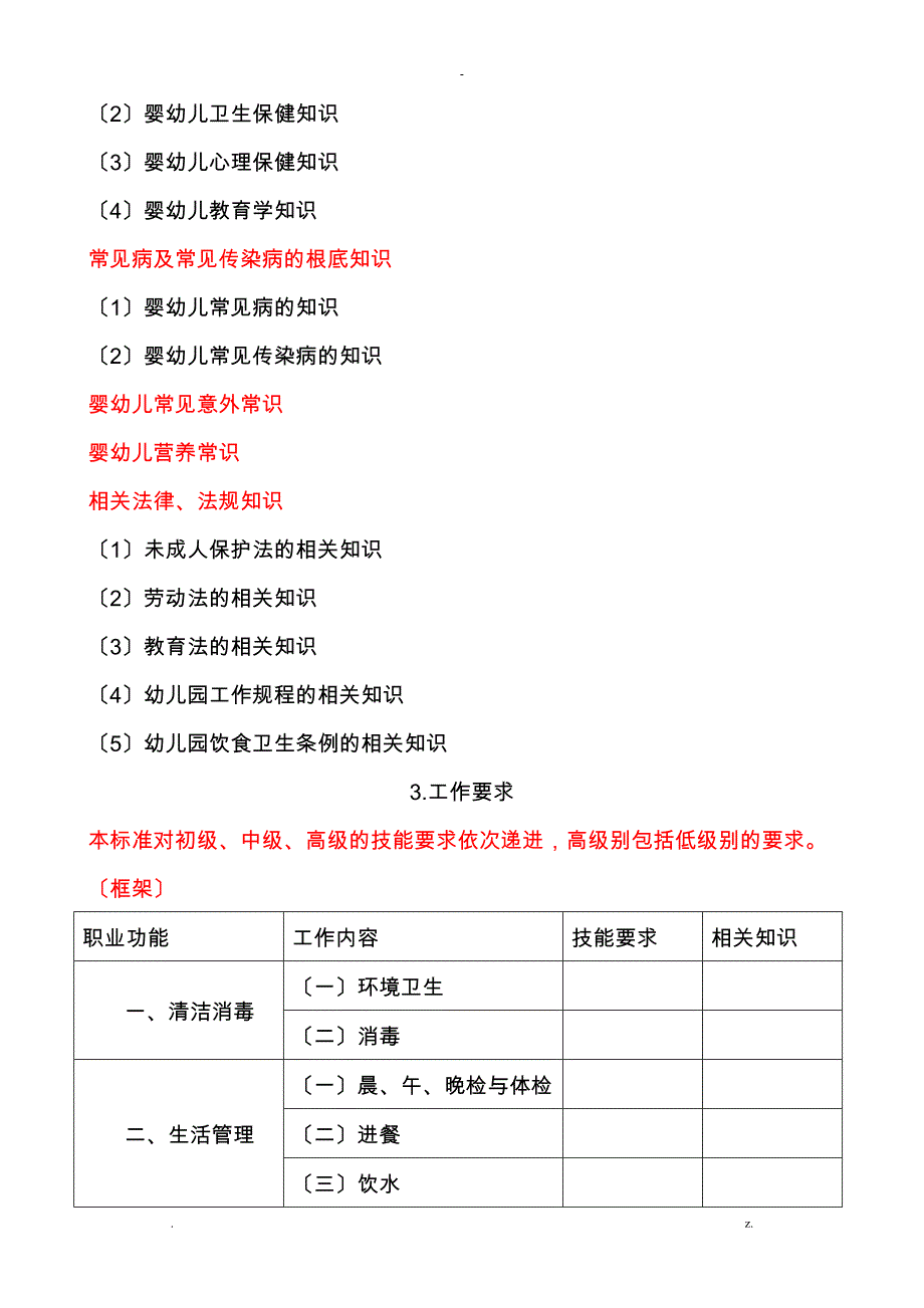 保育员国家职业标准_第4页