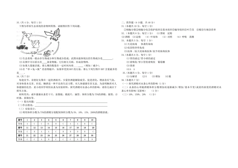 2012年大庆市初中二年级学业水平考试.doc_第4页