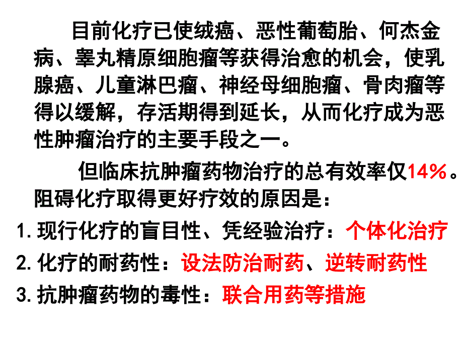 肿瘤化疗耐药性机理(肿瘤学基础)课件_第3页