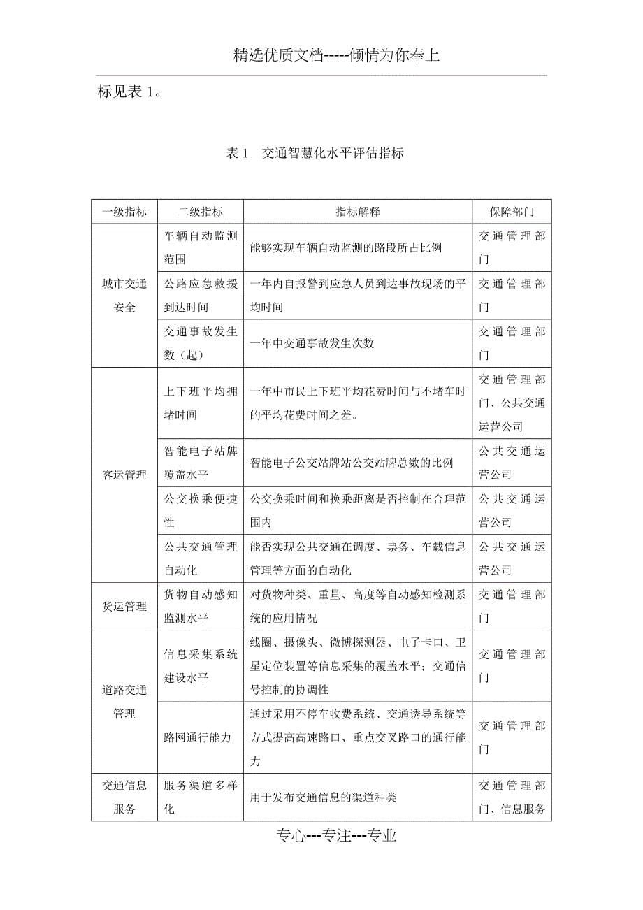 智慧交通需求分析及评估模型(共6页)_第5页