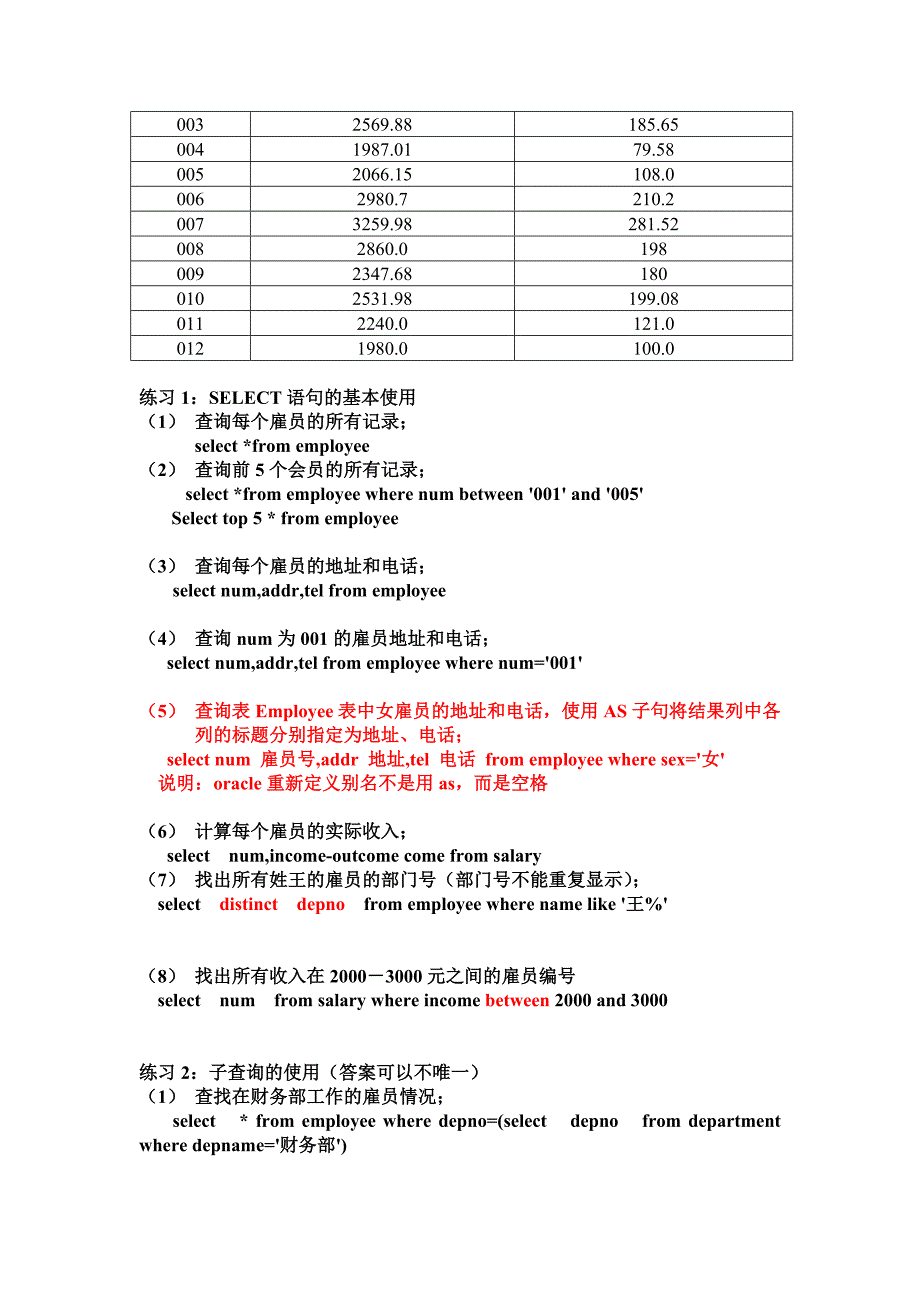 SQL练习(带答案).doc_第2页