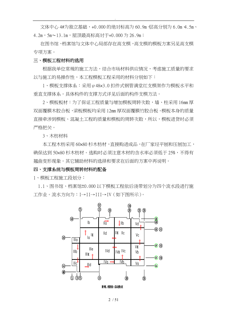 文化中心模板工程施工组织设计方案培训资料全_第4页