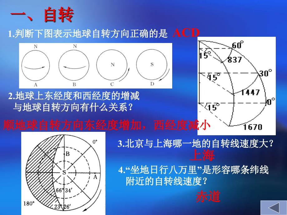 高一地理必修一地球运动的基本形式_第4页