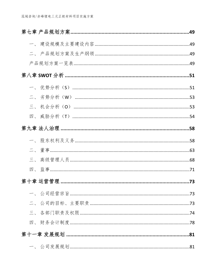 赤峰锂电三元正极材料项目实施方案模板范本_第3页