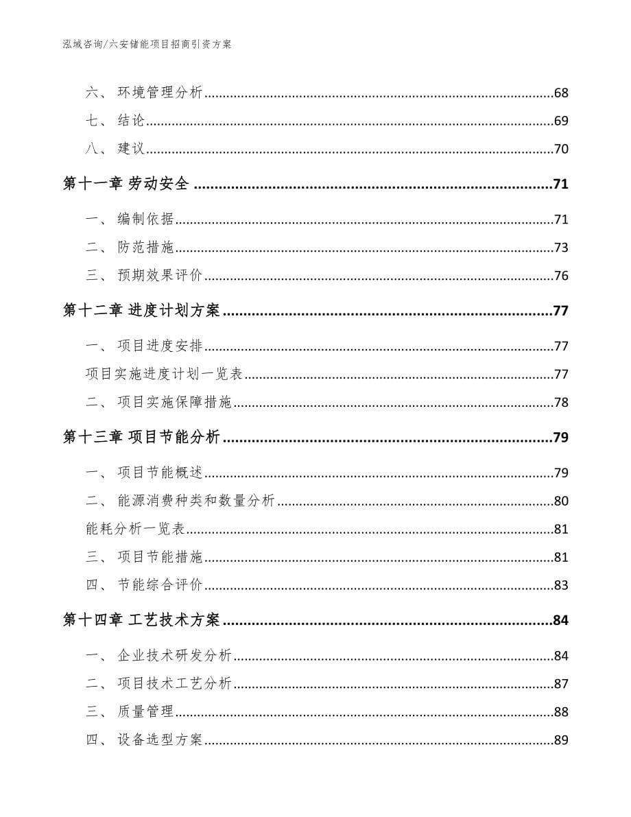 六安储能项目招商引资方案【模板参考】_第5页