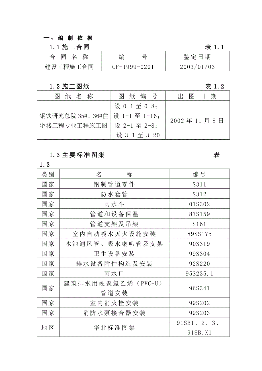 住宅楼水暖工程施工设计方案_第1页