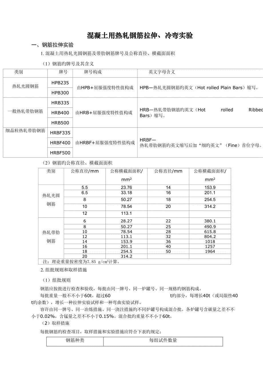 钢筋试验基础规范_第1页