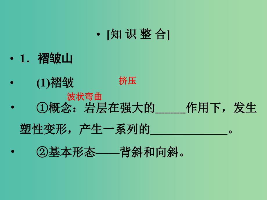 高考地理大一轮总复习 4.2山地的形成和河流地貌的发育课件.ppt_第4页