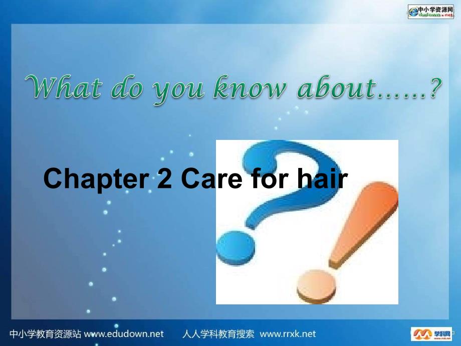 牛津深圳版英语九年Chapte 2 Care for hairppt课件_第2页