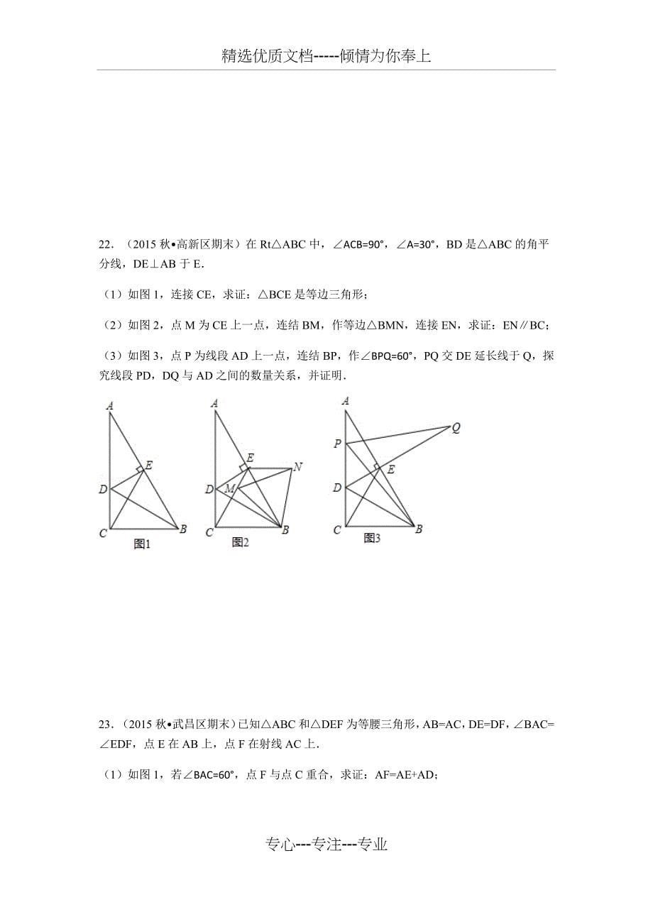 全等三角形压轴题精选_第5页