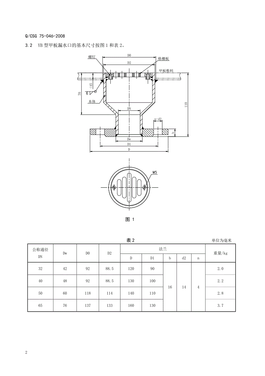 甲板漏水口QCSG 75-046-2008_第4页