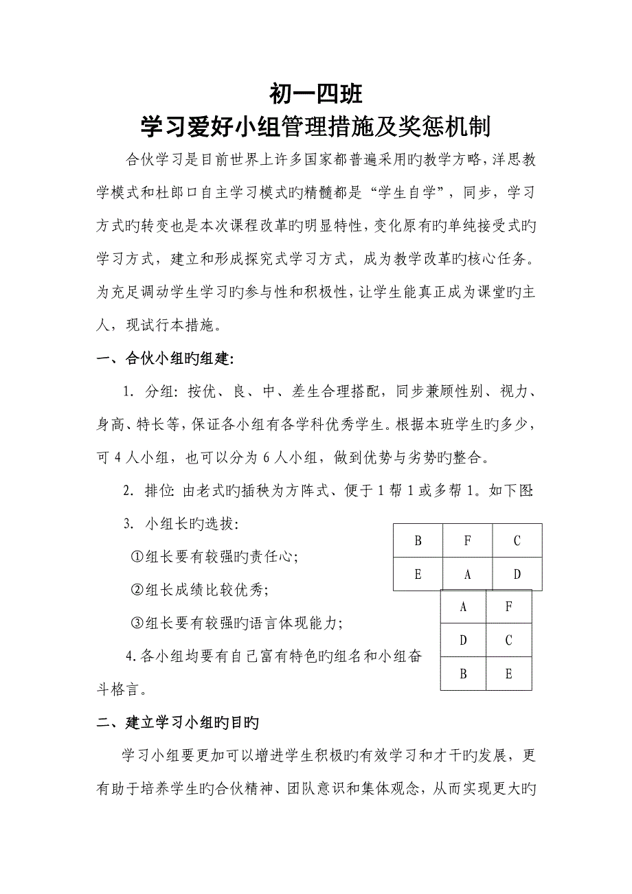 学习兴趣小组奖惩机制_第1页