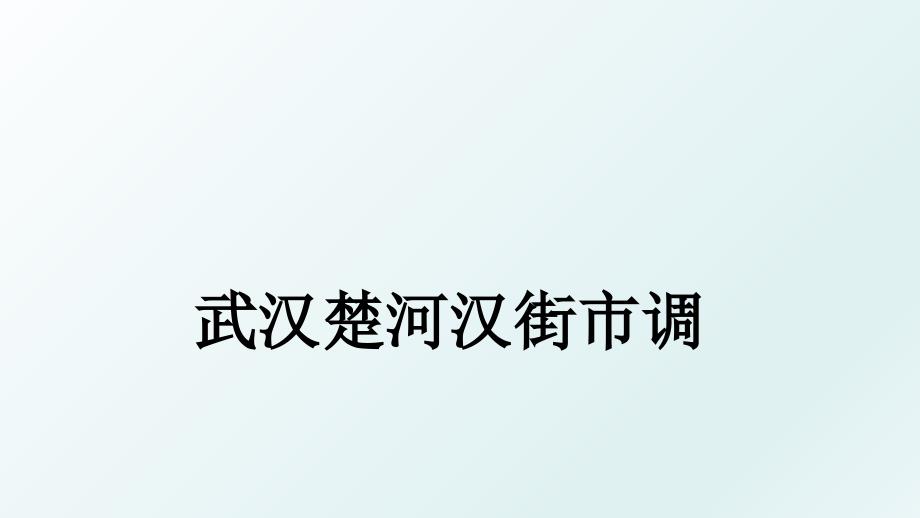 武汉楚河汉街市调_第1页