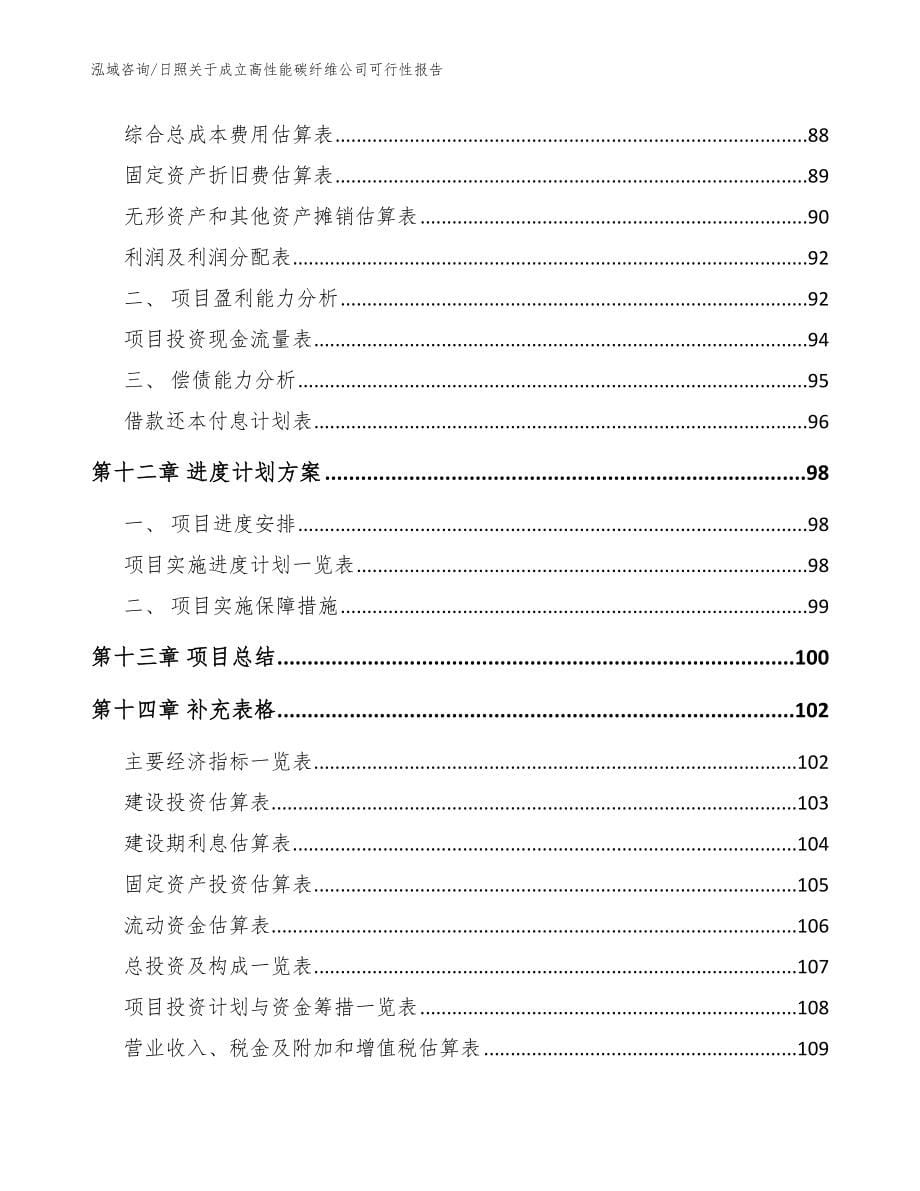 日照关于成立高性能碳纤维公司可行性报告【范文】_第5页