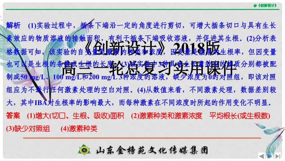 高考生物大一轮复习 第九单元 生物个体的稳态与调节 实验素养提升5课件 中图版必修3_第4页