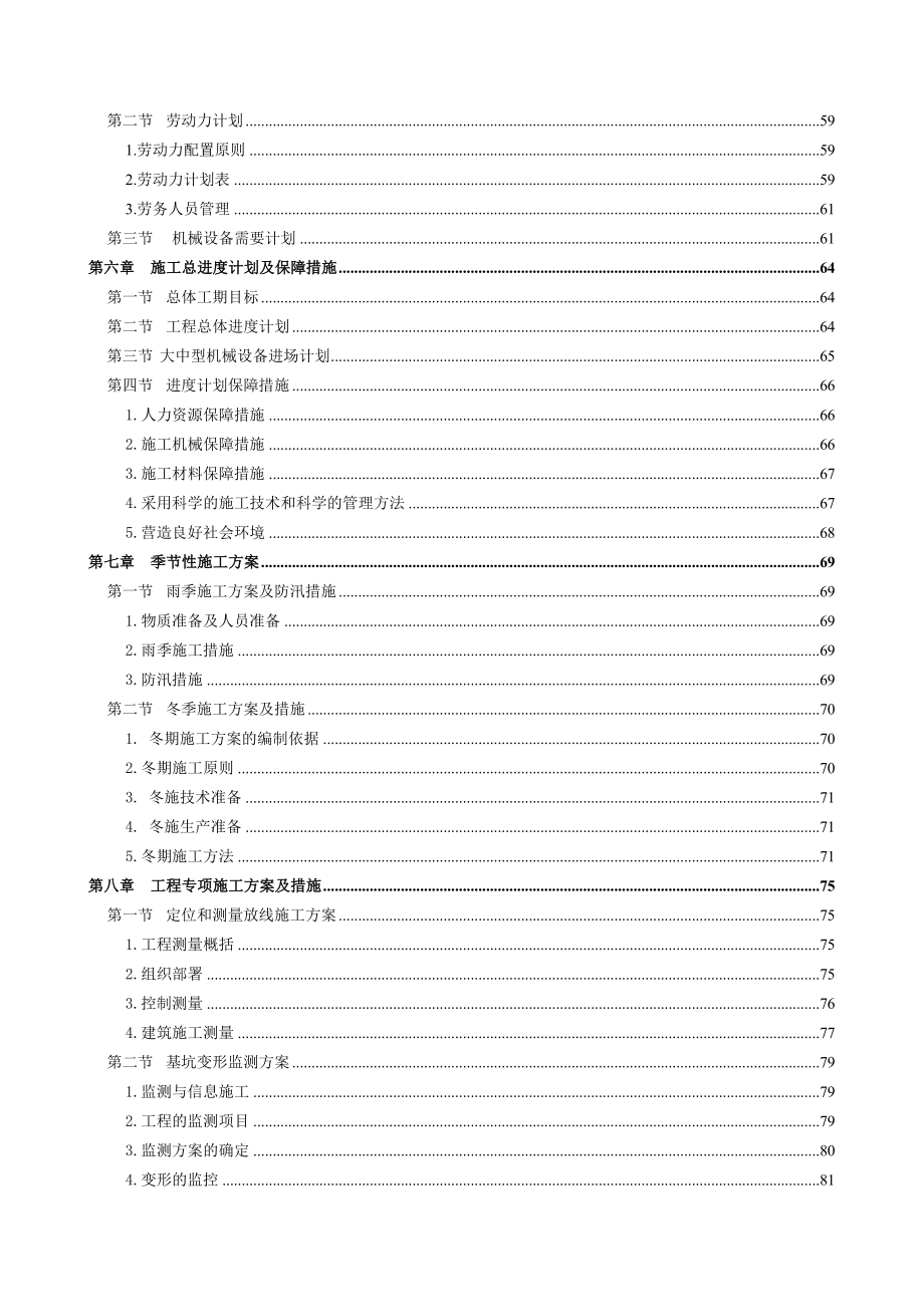 商业综合体降水、护坡、抗拔桩工程施工组织设计_第3页