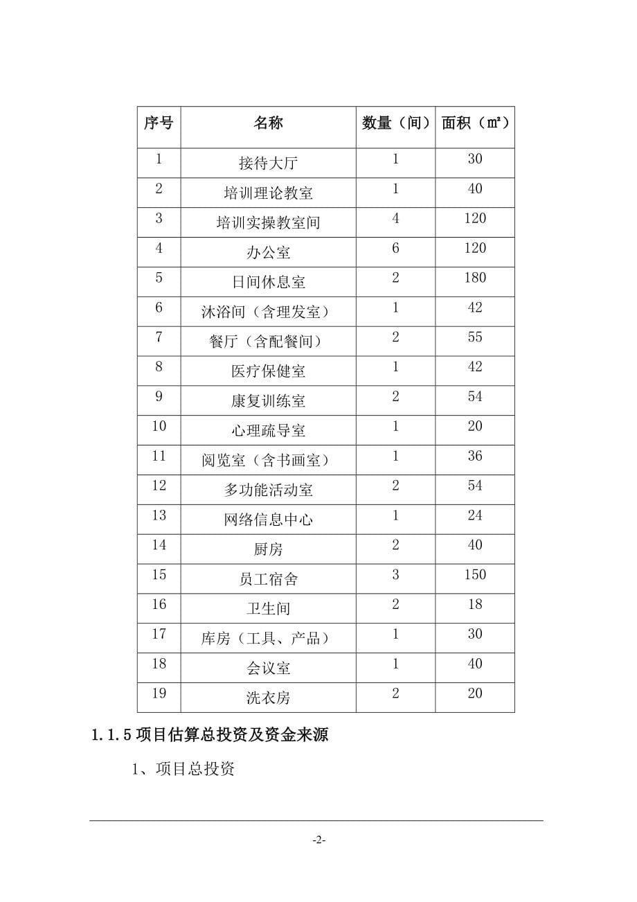 居家养老服务中心项目可行性研究报告_第5页