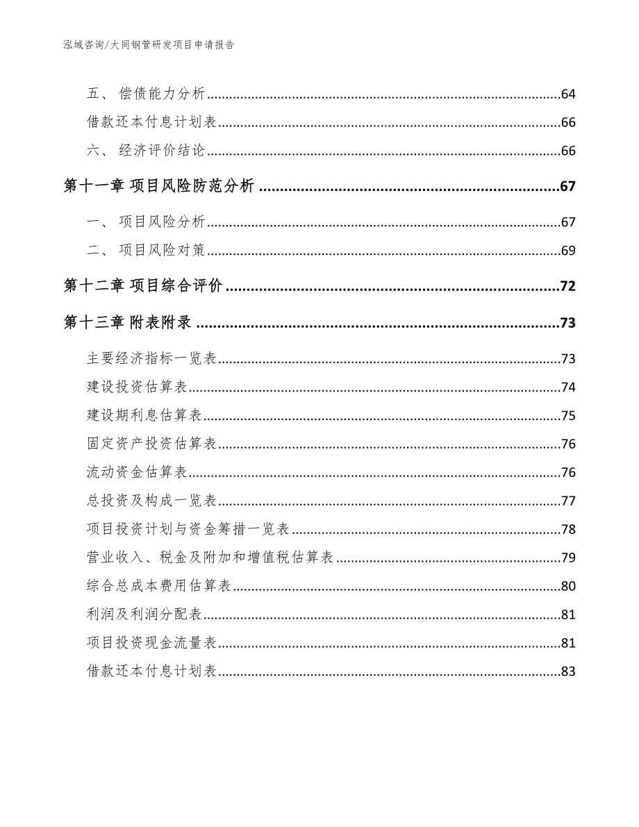 大同钢管研发项目申请报告_第5页