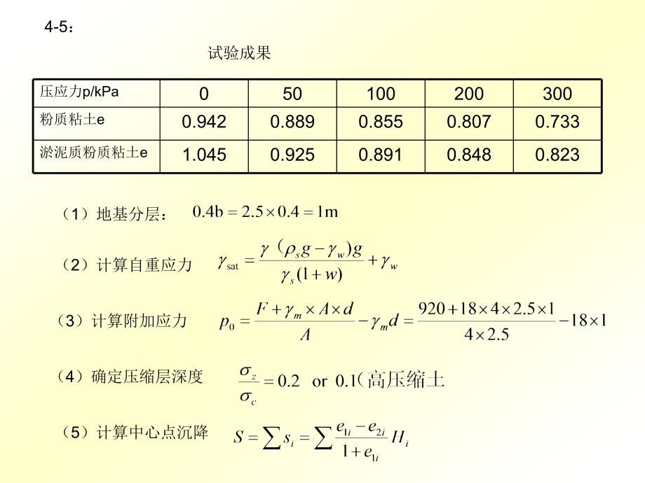 指南土力学第四章沉落习题_第3页