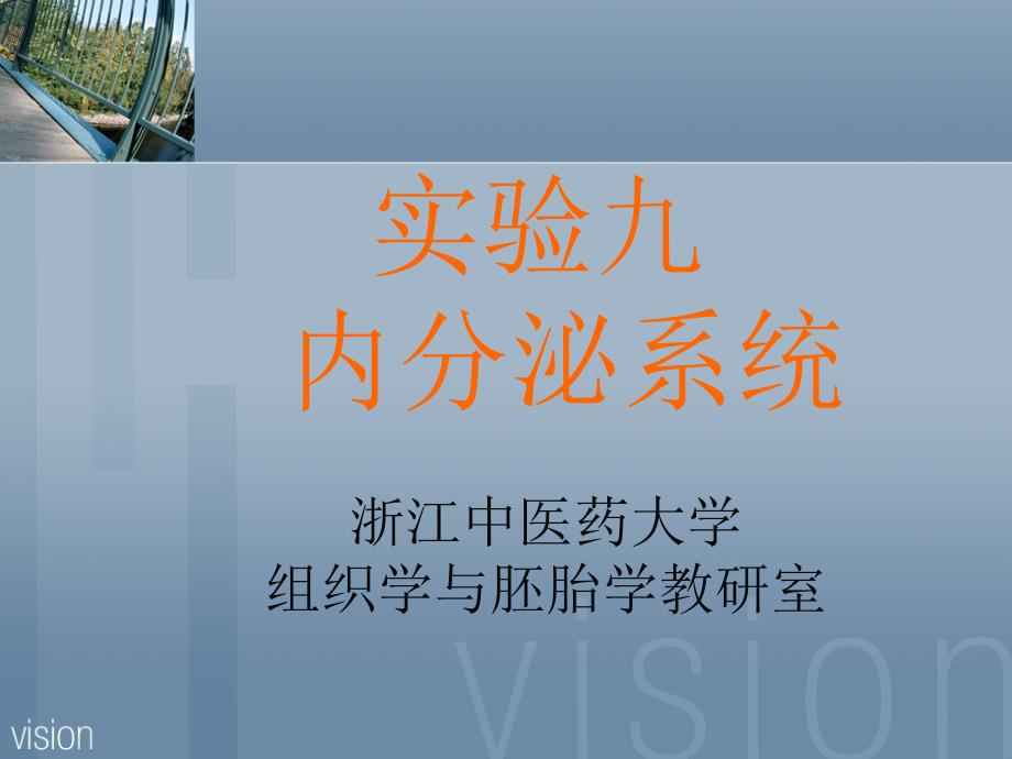 组织学与胚胎学实验课件：实验9 内分泌系统_第1页