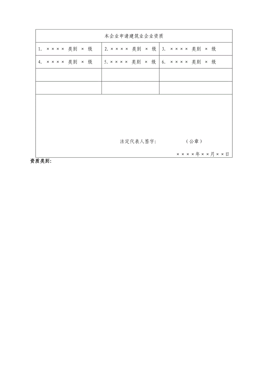 建筑业企业资质申请表_第4页