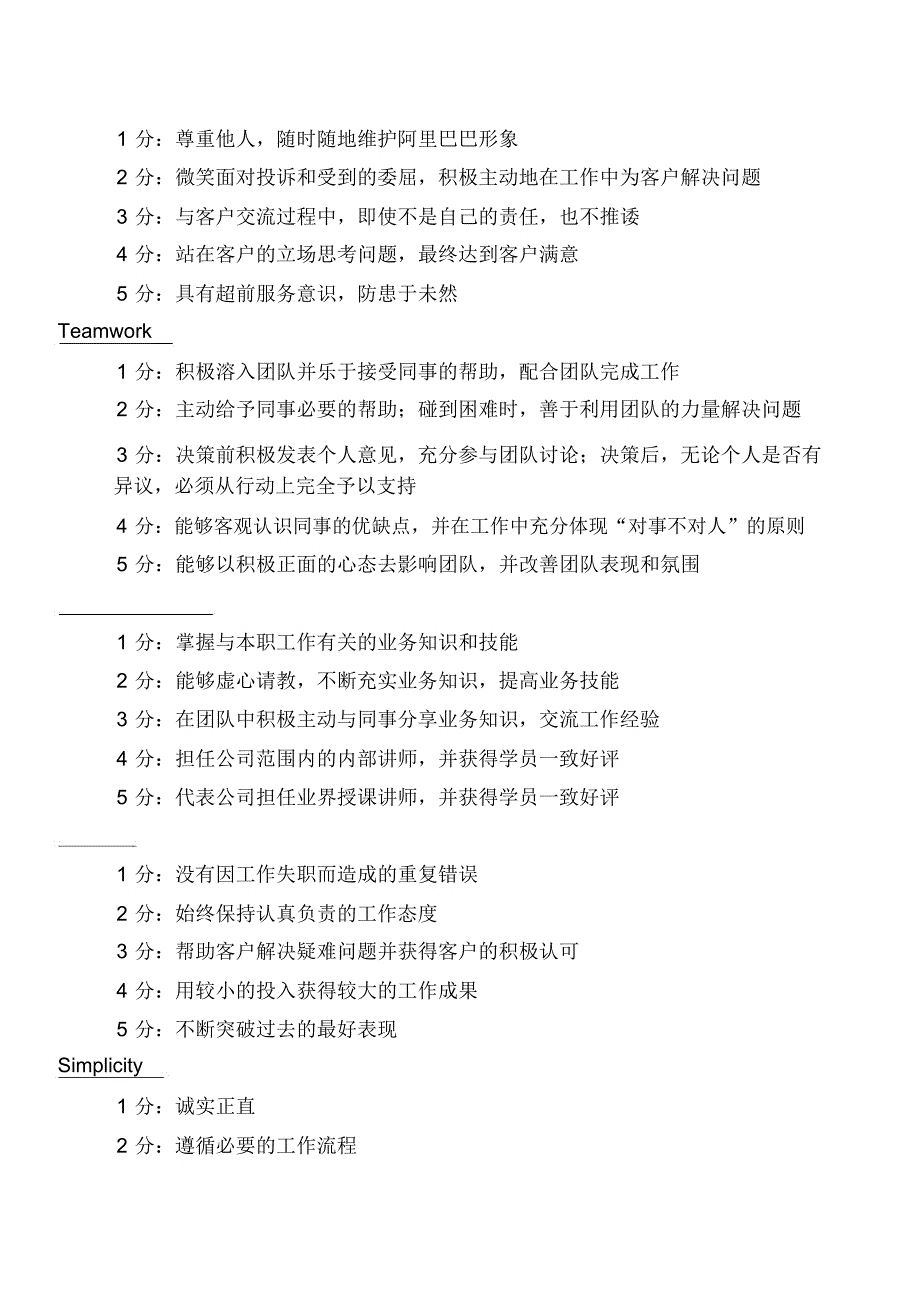 阿里巴巴的“独孤九剑”——员工的价值观行为准则_第2页