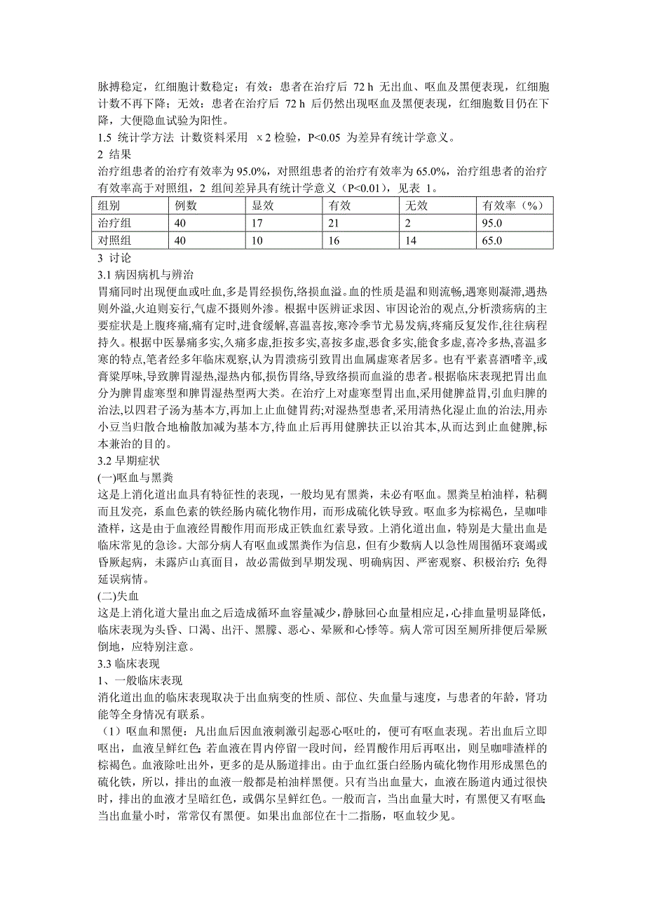 胃出血80例中医辨治临床体会_第2页