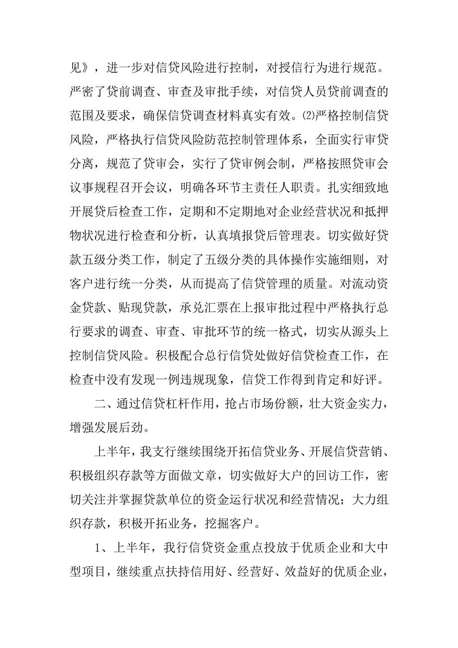 2019银行信贷工作总结.docx_第2页