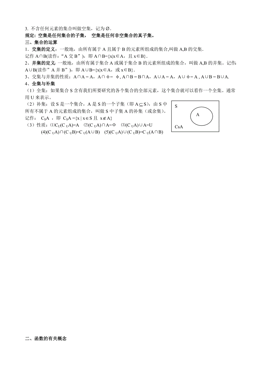 新课标人教A版高一数学必修1知识点总结.doc_第2页