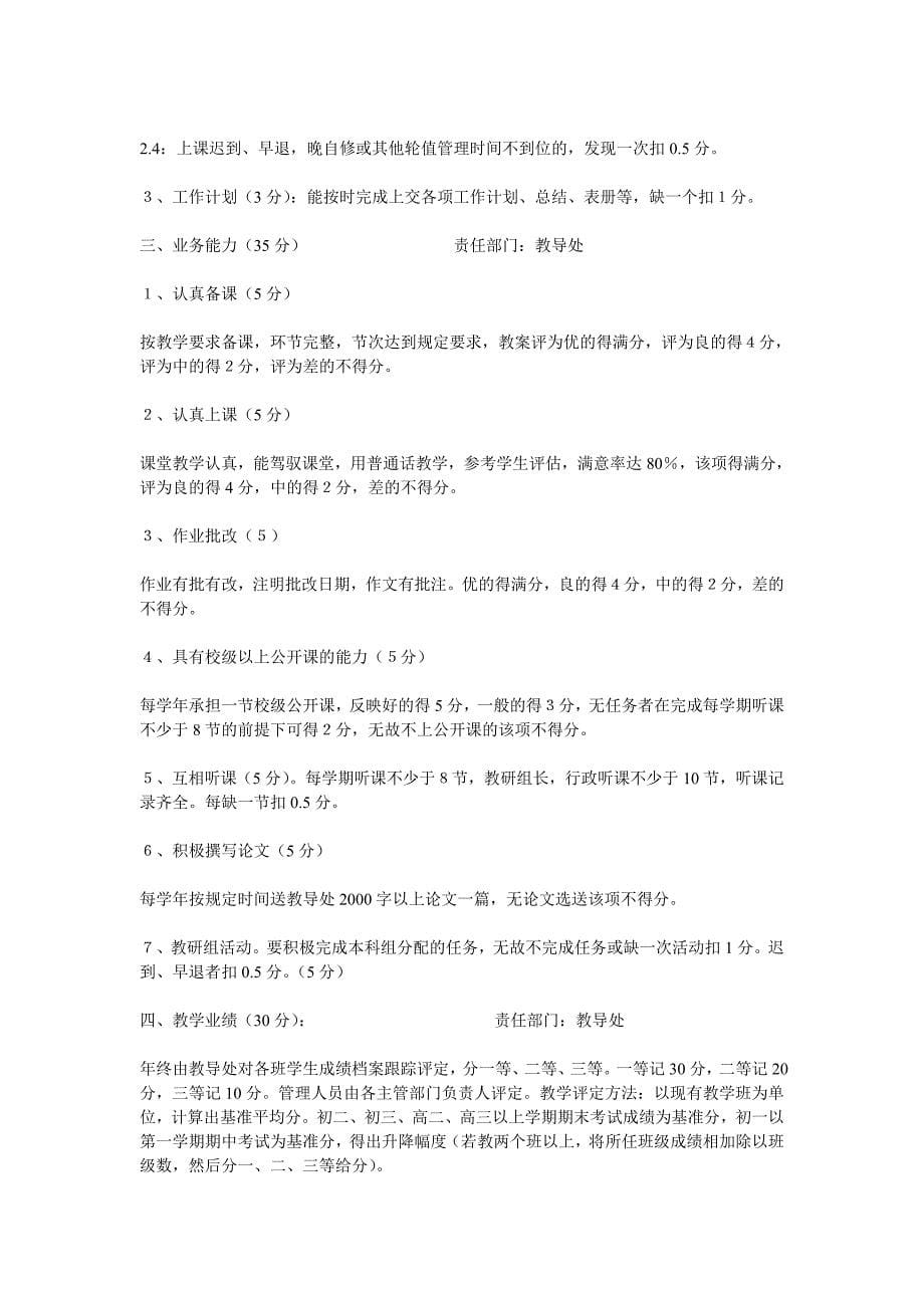 教师考核细则_第5页